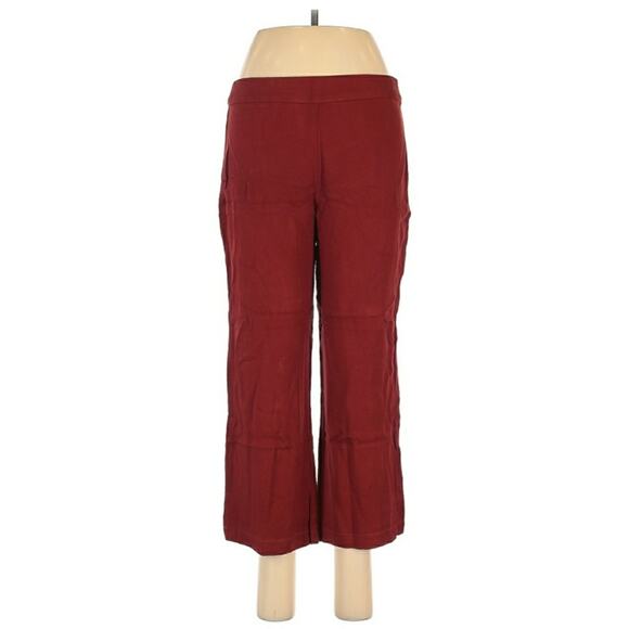 ELLA MOSS Stella high waist culottes cropped pants in henna Size 8 NEW - Picture 1 of 5